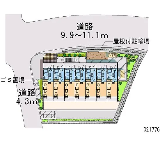 多摩市桜ヶ丘　月極駐車場（LP）